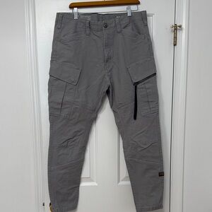 G-Star Men's Charcoal Cargo Pants 36/32